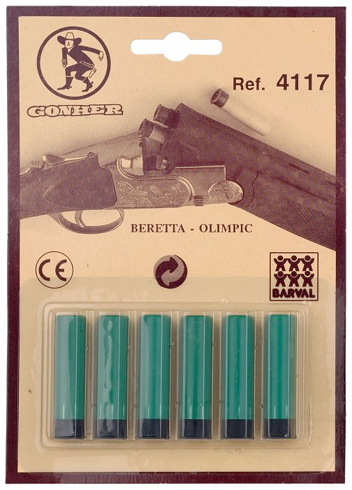 Gonher Shotgun cartridges 6 pcs Rotaļu ieroči