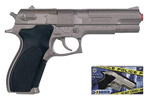 Gonher Metal police pistol 8 round Rotaļu ieroči