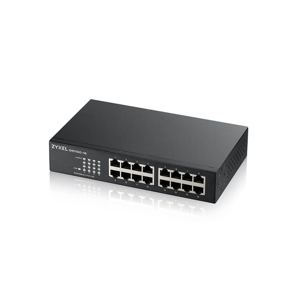 Zyxel GS1100-16 Unmanaged Gigabit Ethernet (10/100/1000) komutators