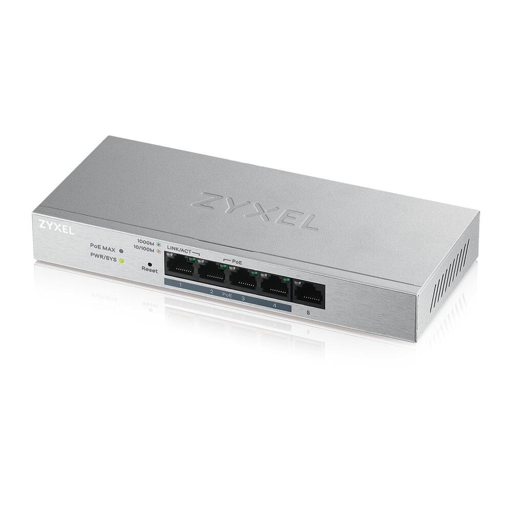 GS1200-5HPV2-EU0101F Smart Switch 5xGigabit 4xPOE 60W komutators