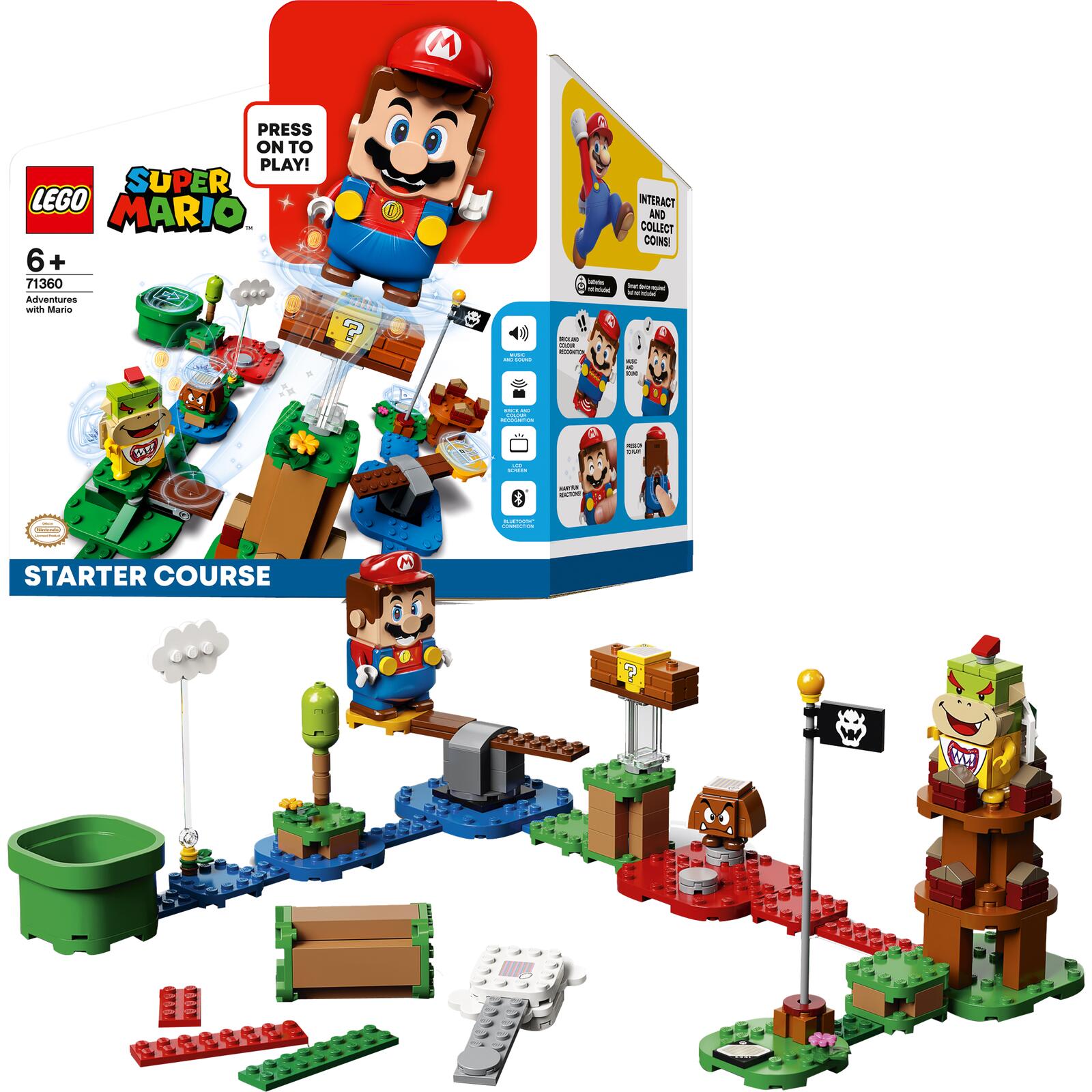 LEGO Super Mario 71360 Advent.with Mario Starter Course LEGO konstruktors