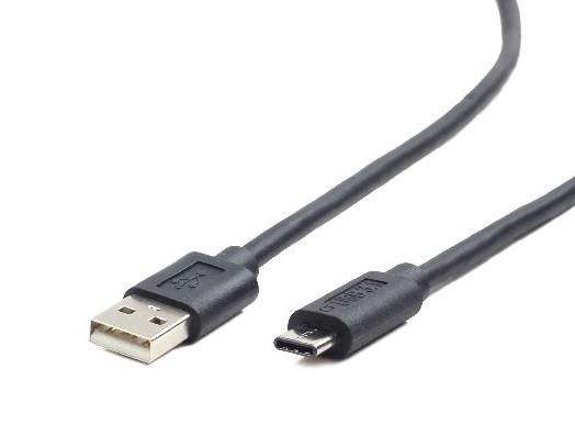Gembird USB 2.0 cable to type-C (AM/CM), 1m, black USB kabelis
