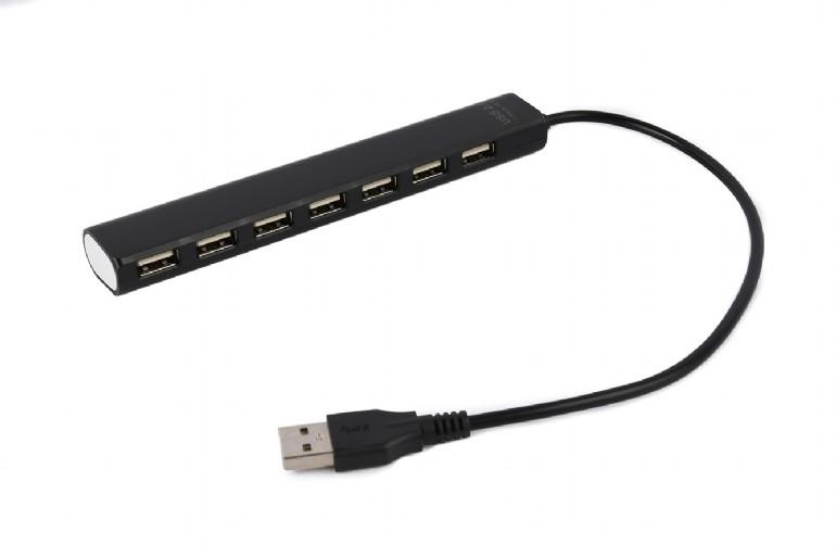 GEMBIRD USB 2.0 7-port hub black USB centrmezgli