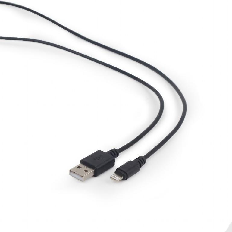 Gembird USB Male - Apple Lightning Male 3m Black USB kabelis