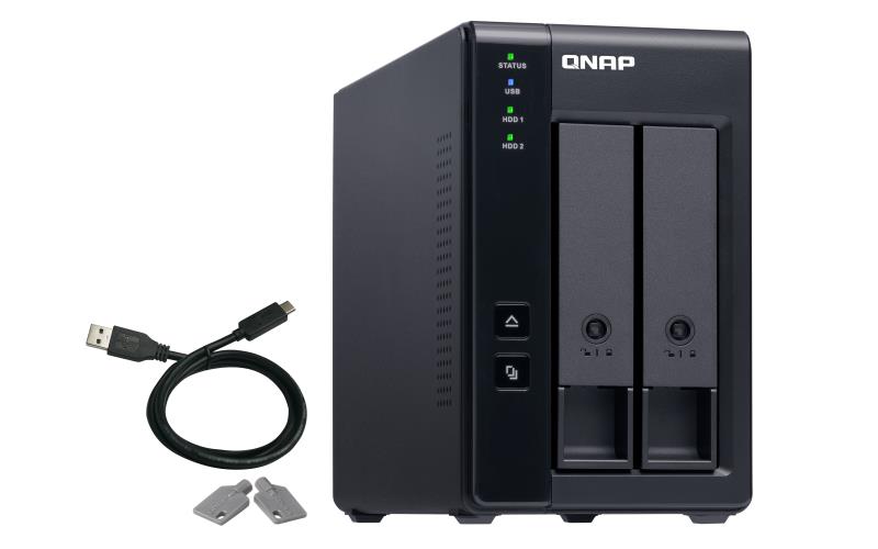 QNAP TR-002 expansion enclosure drive enclosure (black, RAID support) cietā diska korpuss