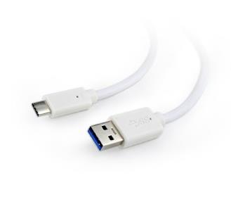 Gembird USB 3.0 cable to type-C (AM/CM), 1.8m, white USB kabelis