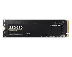 Samsung V-NAND SSD 980 250 GB, SSD form factor M.2 2280, SSD interface M.2 NVME, Write speed 1300 MB/s, Read speed 2900 MB/s SSD disks