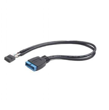 Gembird 9-pin USB 2.0 to 19-pin USB 3.0 internal header cable USB kabelis