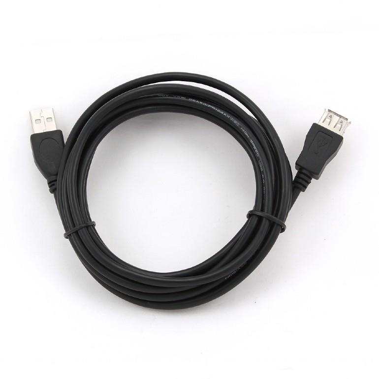 Gembird USB 2.0 A (male) - A (female) 1,8m cable with ferrite core USB kabelis