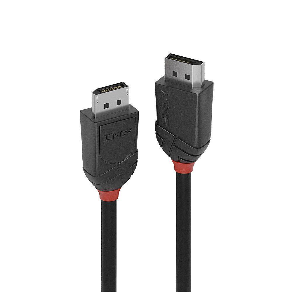 Lindy 1.5m DisplayPort Cable 1.2, Black Line kabelis video, audio