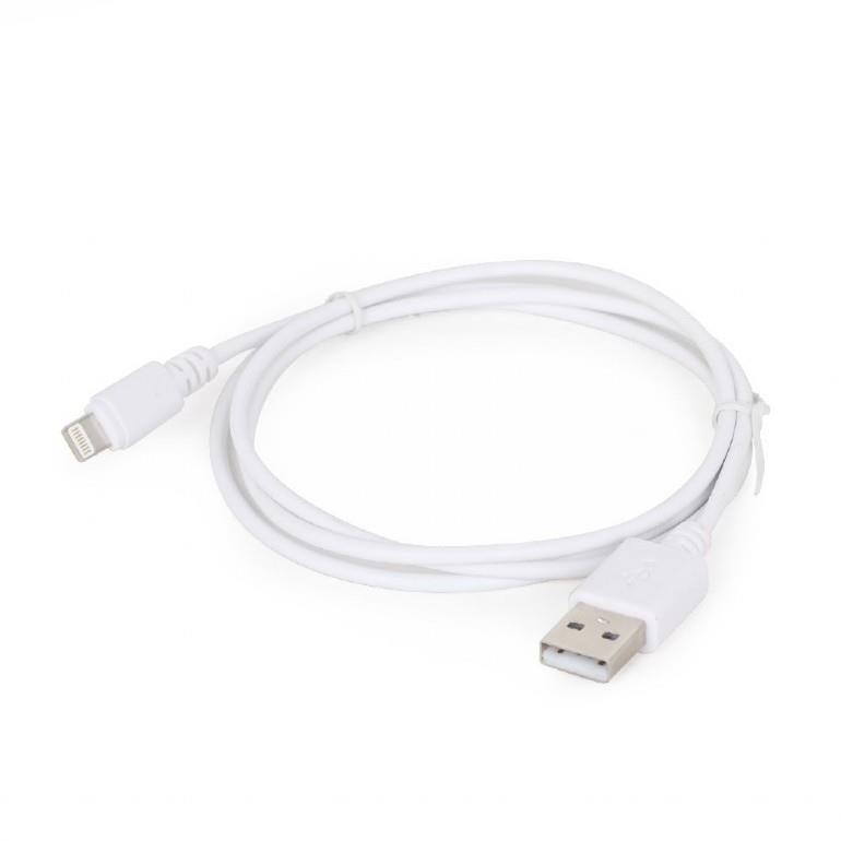Gembird USB data sync and charging lightning cable, 2m, white USB kabelis