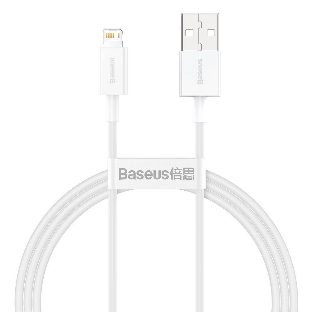 Kabel USB Baseus Lightning 1m Bialy (CALYS-A02) USB kabelis