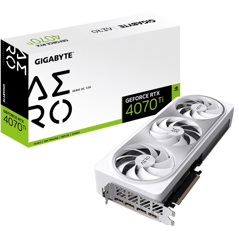 Gigabyte GeForce RTX 4070 Ti AERO OC 12G NVIDIA 12 GB GDDR6X video karte