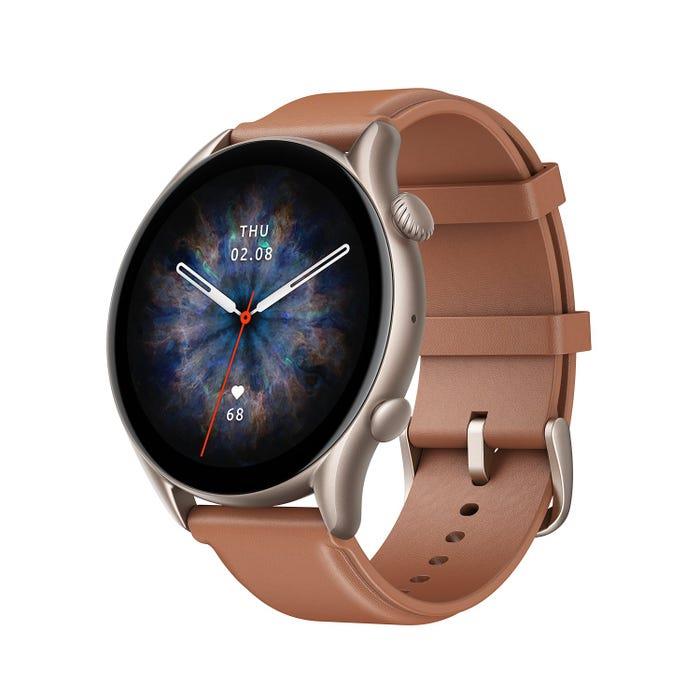 Amazfit GTR 3 Pro ( W2040OV1N) Brown Leather Viedais pulkstenis, smartwatch