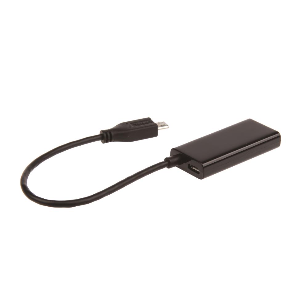 Gembird adapter MHL-> HDMI(F)+MICRO USB(BF)(11pin)smartfon to TV HD+power supply karte