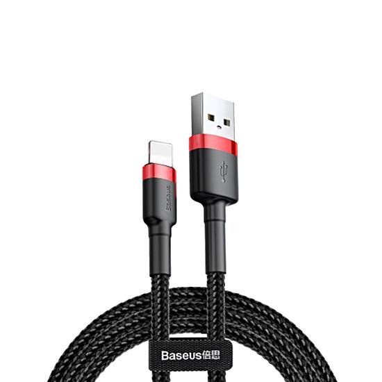 Baseus Cafule CALKLF-B19 Lightning datu un uzlādes vads 2.4A / 100 cm melns USB kabelis