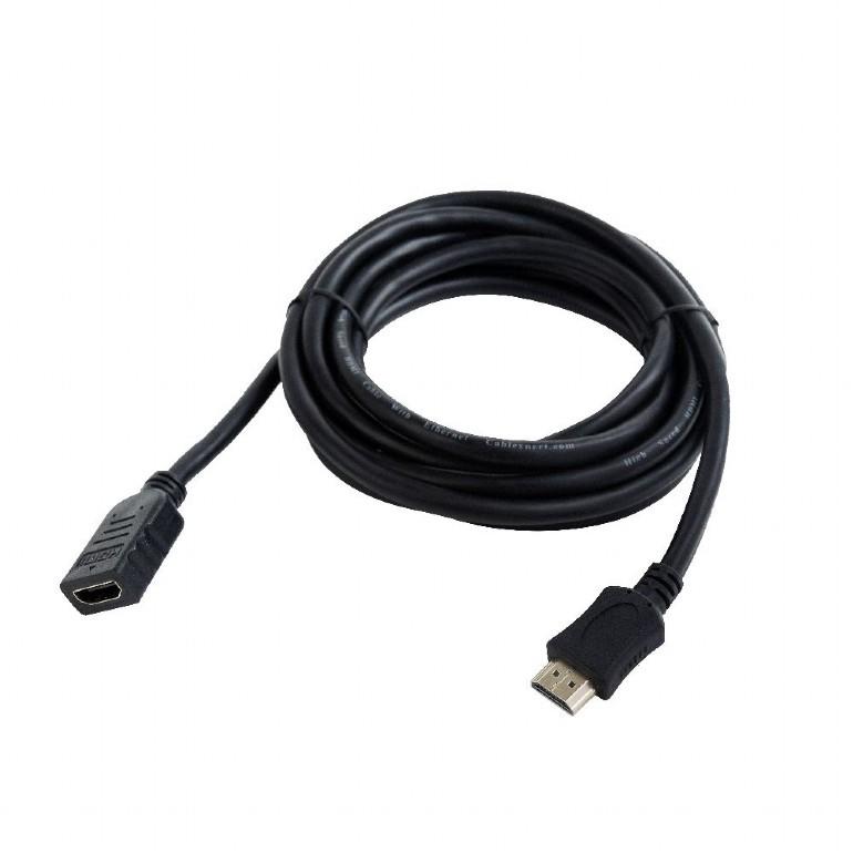 Gembird High Speed HDMI extension cable with ethernet, 1.8 M kabelis video, audio