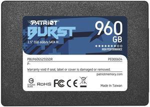 Patriot Memory BURST Elite 2.5" 2.5" 960 GB Serial ATA III SSD disks