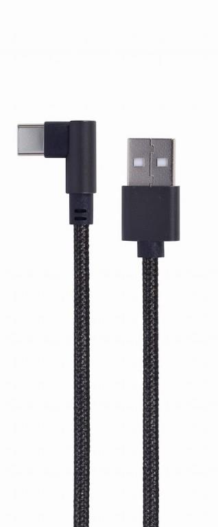 Gembird USB Type-C Male - USB Male 0.2m Black USB kabelis