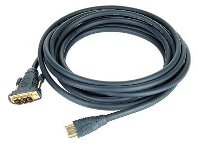 Gembird HDMI to DVI male-male cable with gold-plated connectors, 3m, bulk pack kabelis video, audio