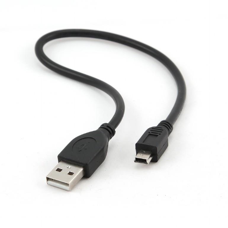 Gembird USB 2.0 A-plug MINI 5PM 1ft cable, bulk packing USB kabelis