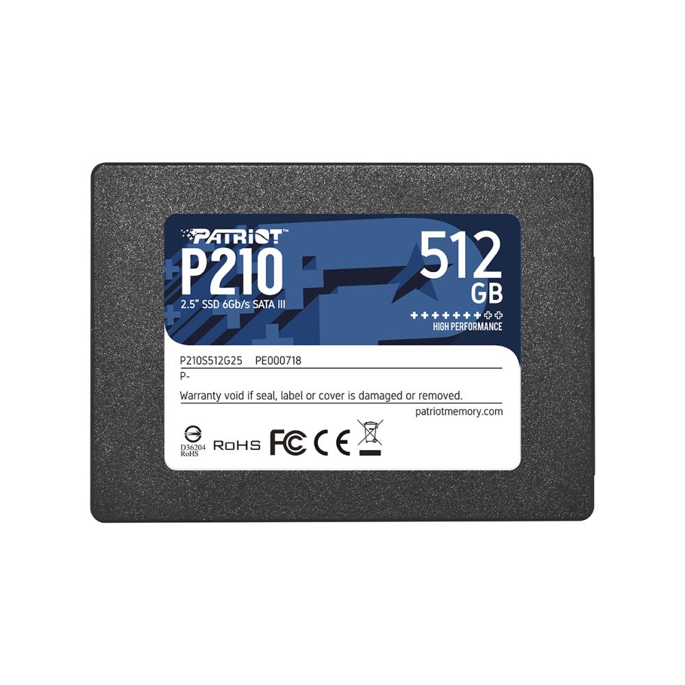 Patriot Memory P210 2.5" 512 GB Serial ATA  III SSD disks