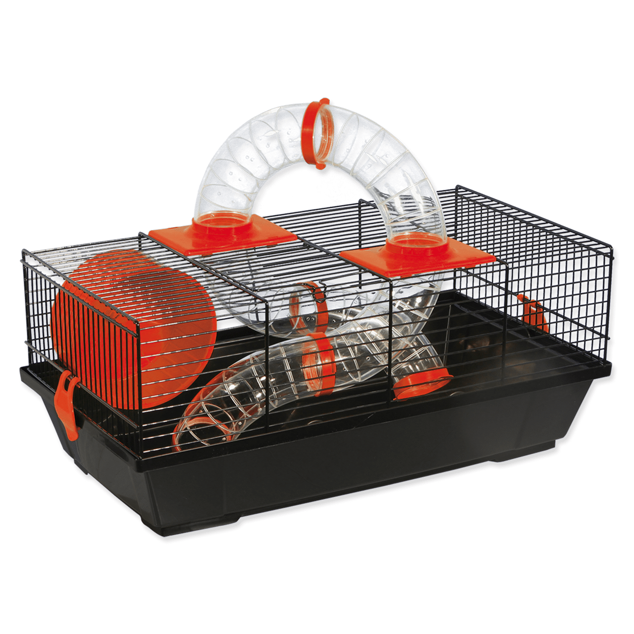 Būris : Placek Cage Libor black, accessories orange, 50.5*28*21cm 110346 (8595091773404)