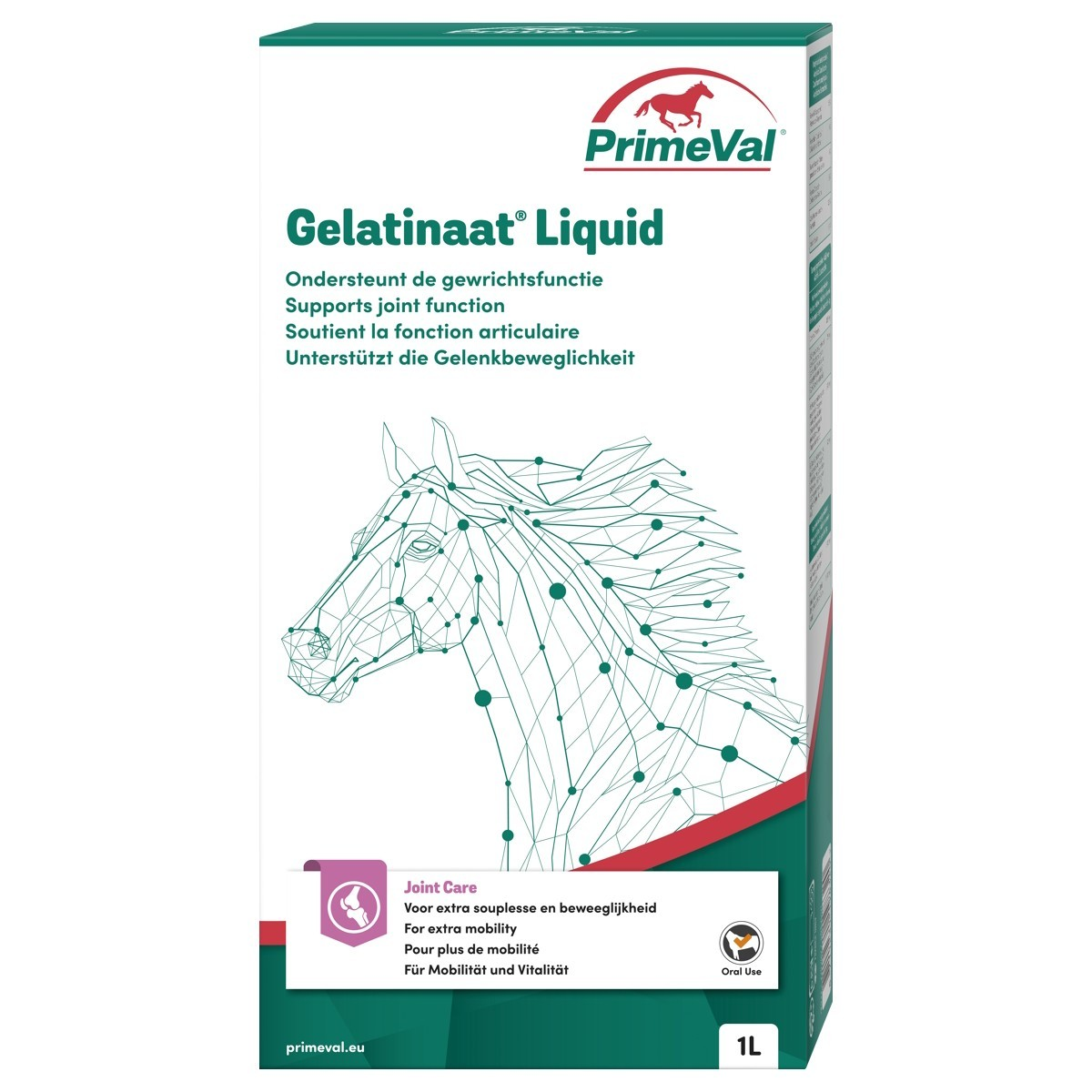 Zirgu piedevas : PrimeVal Gelatinaat Liquid 1L 110845 (8711231198320)