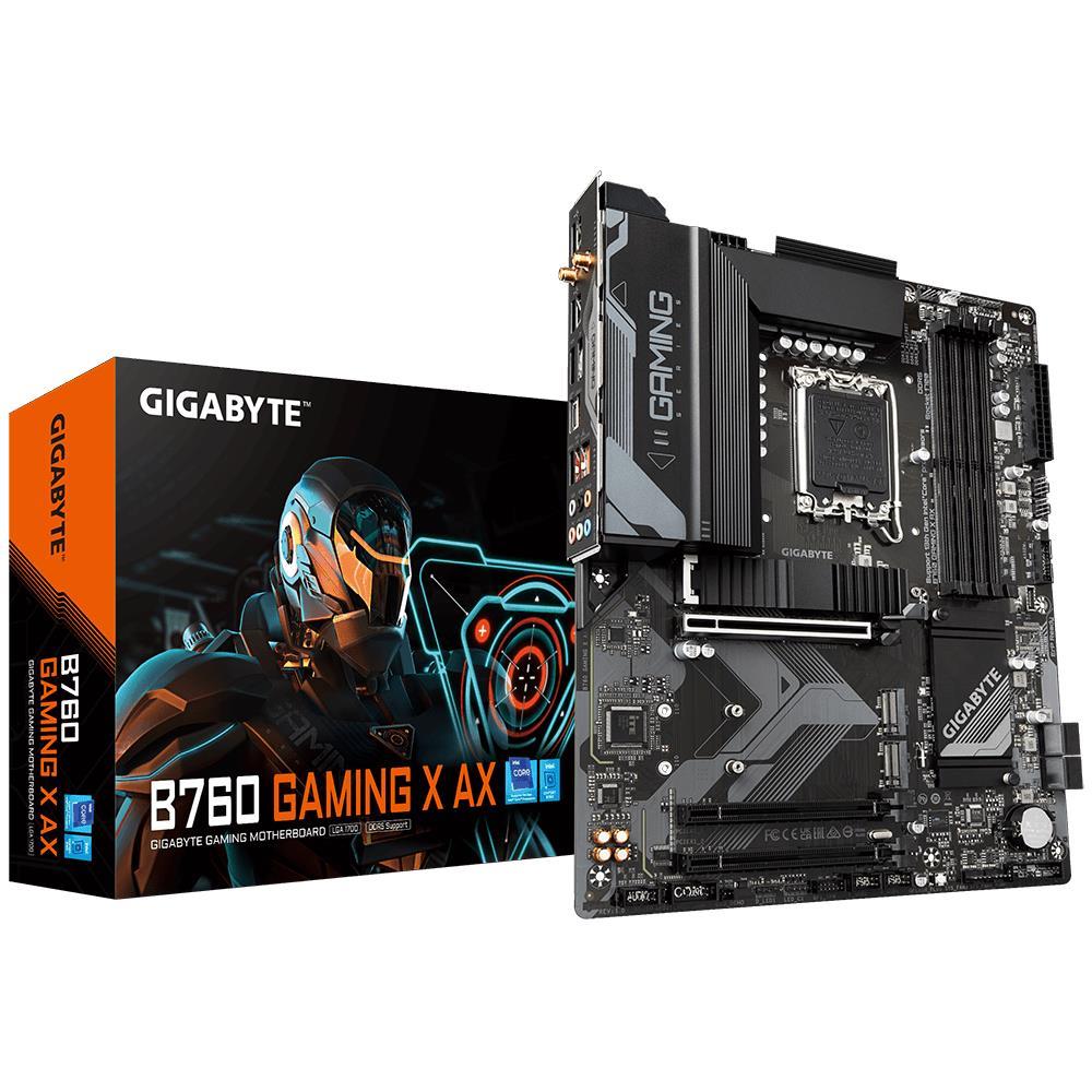 Mainboard|GIGABYTE|Intel B760 Express|LGA1700|ATX|Memory DDR5|Memory slots 4|2xPCI-Express 3.0 16x|1xPCI-Express 4.0 16x|3xM.2|1xHDMI|1xDisp pamatplate, mātesplate