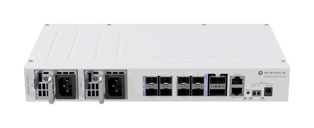 Switch|MIKROTIK|10xSFP28|1xConsole|CRS510-8XS-2XQ-IN komutators