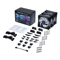 PHANTEKS D30 PWM Regular Airflow D-RGB, 3-pack - 120mm, czarny ventilators