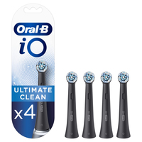 Oral-B iO Ultimate Clean 80335628 toothbrush head 4 pc(s) Black mutes higiēnai