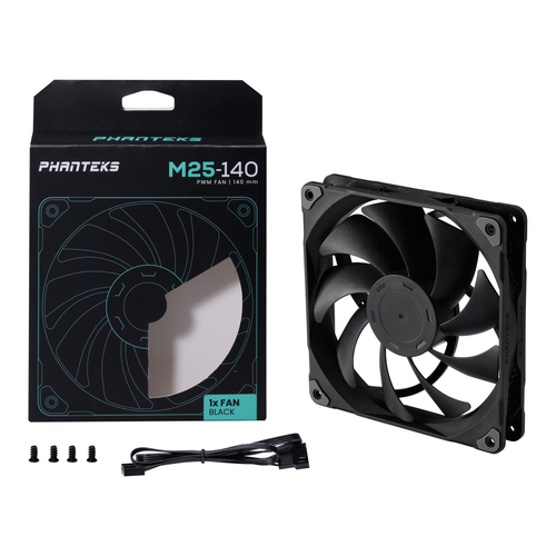 PHANTEKS M25 PWM Lufter - 140mm, schwarz ventilators