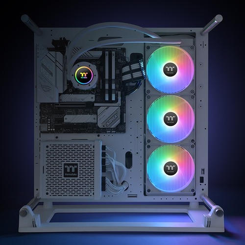 Thermaltake TH420 V2 ARGB Sync CPU Liquid Cooler Snow Edition ventilators