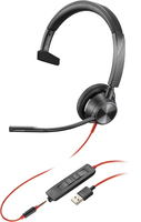 HP Poly Blackwire 3315 USB-A Headset austiņas