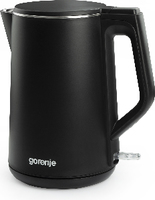 Gorenje Kettle K15DWBK Electric 2200 W 1.5 L Stainless steel 360 degrees  rotational base Black Elektriskā Tējkanna