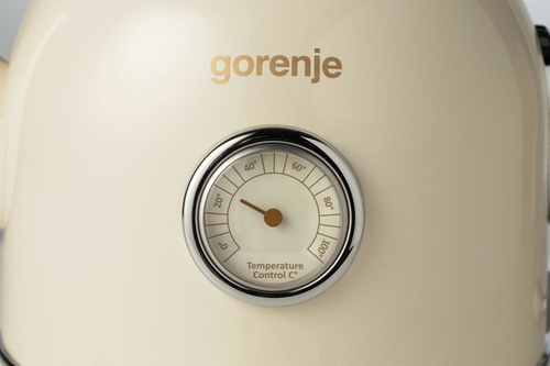 Gorenje Kettle K17CLIN Electric, 2000 W, 1.7 L, Plastic/Metal, 360 degrees  rotational base, Ivory Elektriskā Tējkanna