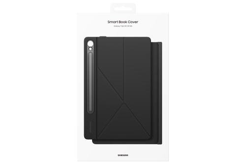 Samsung Galaxy Tab S9/S9 FE Smart Book Cover Black planšetdatora soma