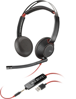 HP Poly Blackwire C5220 USB-A Headset austiņas