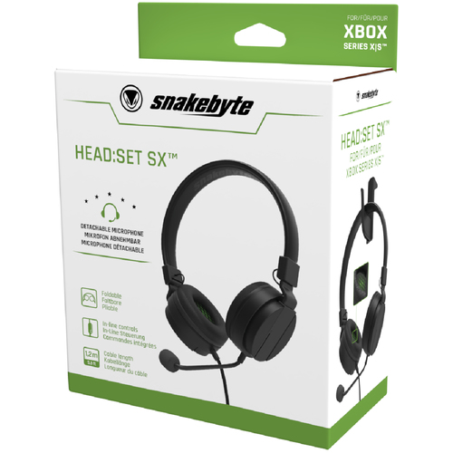 Sluchawki Snakebyte Head:Set SX Czarne (SB916250) austiņas