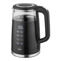 ELDOM C530 NEVO electric kettle 1.7 L 2200 W Black, Transparent Elektriskā Tējkanna