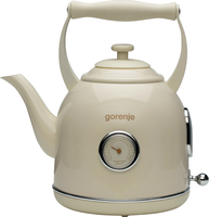 Gorenje Kettle K17CLIN Electric, 2000 W, 1.7 L, Plastic/Metal, 360 degrees  rotational base, Ivory Elektriskā Tējkanna