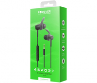 Forever wired earphones 4Sport SP-100 black austiņas