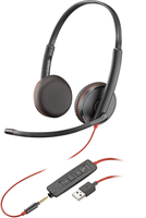 HP Poly Blackwire 3225 USB-A Headset austiņas