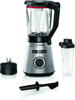 Bosch Blender MMB6384M VitaPower Serie 4  Tabletop, 1200 W, Jar material Borosilicate, Jar capacity 1.5 L, Ice crushing, Stainless Steel Blenderis