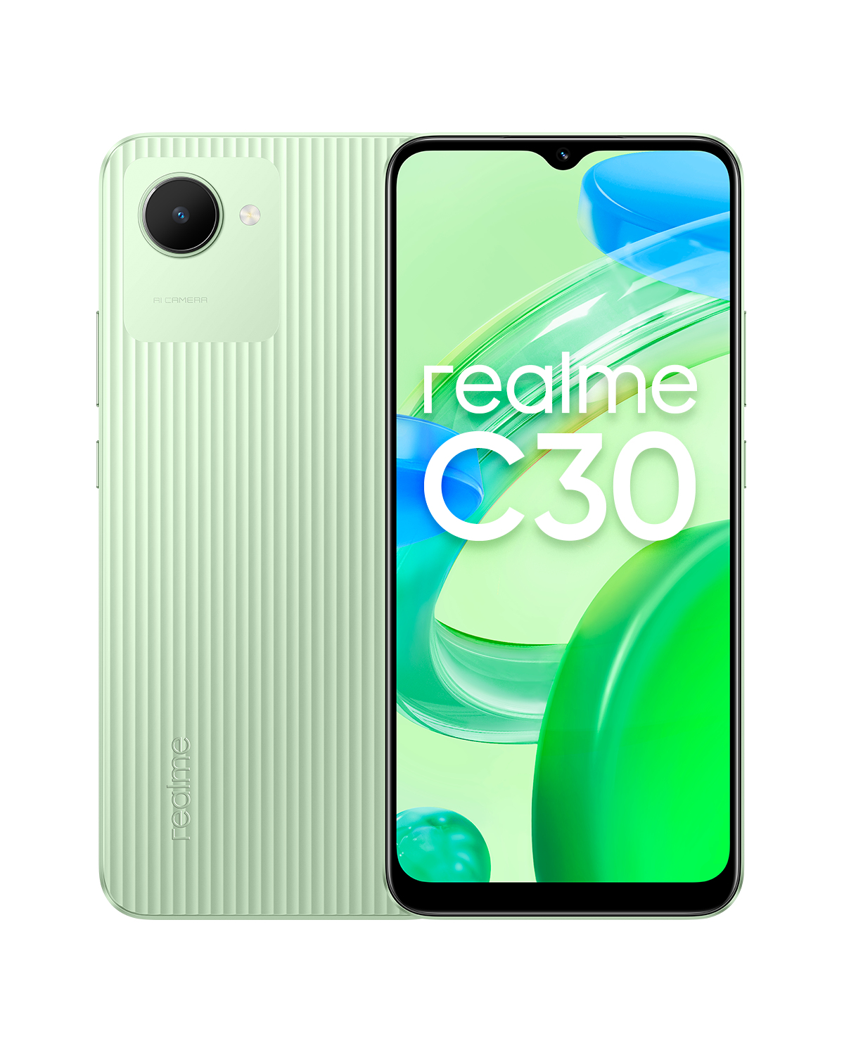 REALME C30 3+32GB DS 4G BAMBOO GREEN OEM Mobilais Telefons
