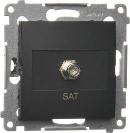 Kontakt-Simon Simon 54 Gniazdo antenowe SAT pojedyncze (modul). Do instalacji indywidualnych czarny mat DASF1.01/49 DASF1.01/49 (59027878712