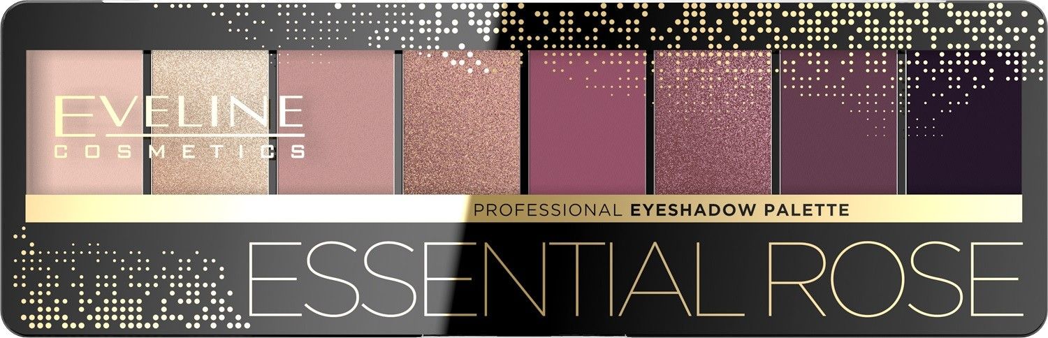 Eveline Eveline Eyeshadow Professional Palette Zestaw cieni do powiek 05 Essential Rose (8) 9.6g 085871 (8716718078768) ēnas