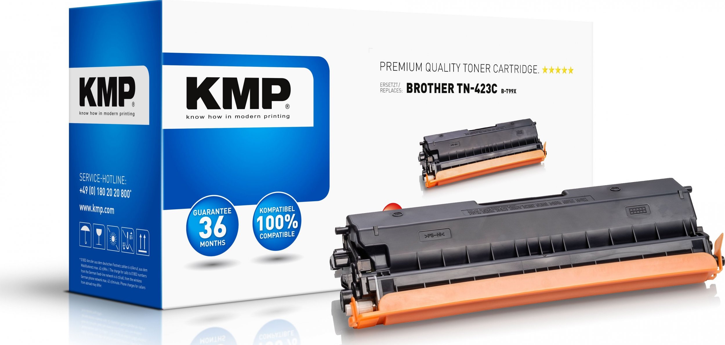 KMP Toner Brother TN-423C/TN423C cyan 4000 S. B-T99X