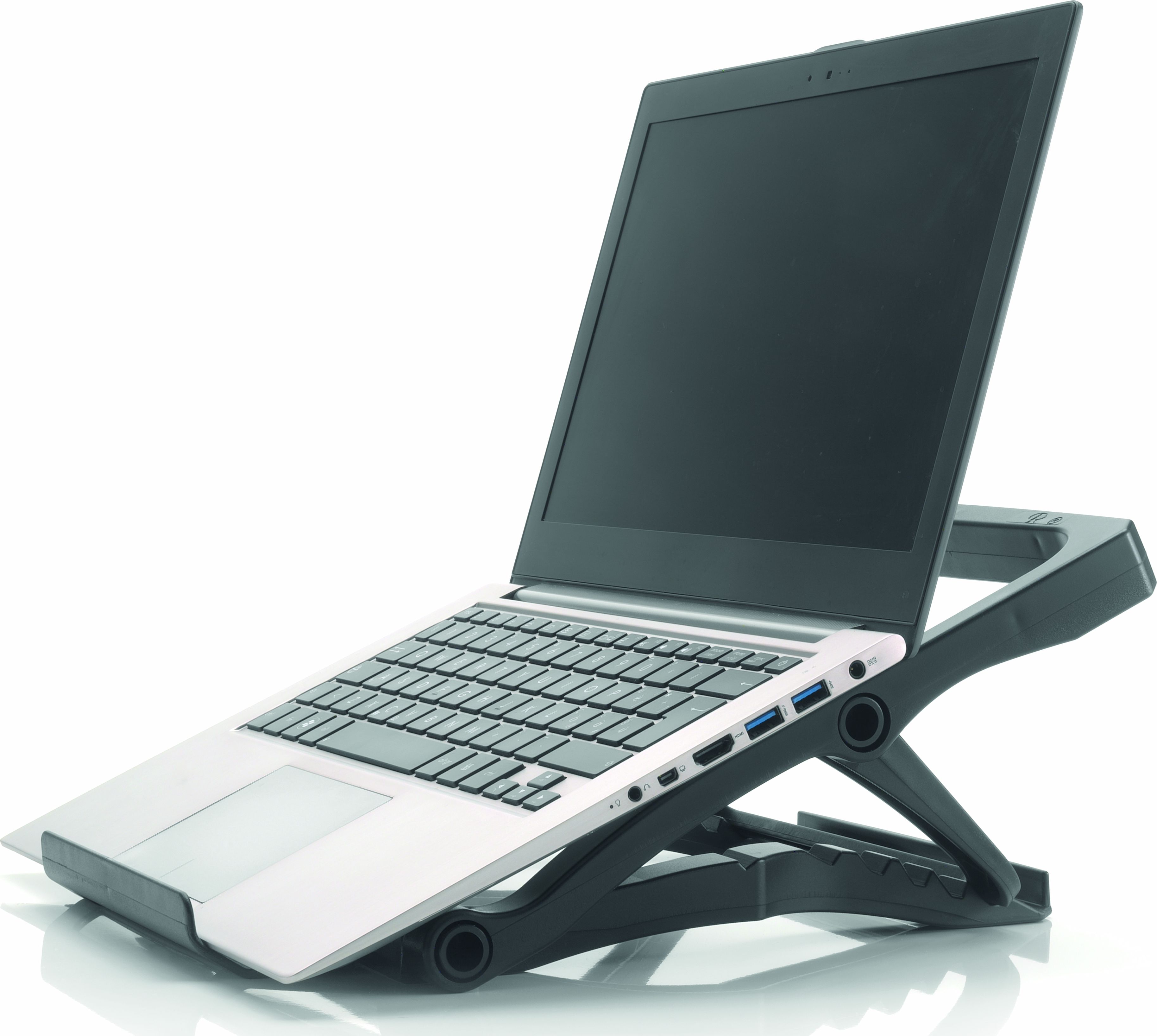 Exponent World Portable notebook stand (black) portatīvā datora dzesētājs, paliknis